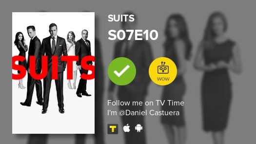 dacast's tweet photo. I've just watched episode S07E10 of Suits! https://t.co/3ZTeTfLIxt #tvtime https://t.co/aJZ9JVSJlf