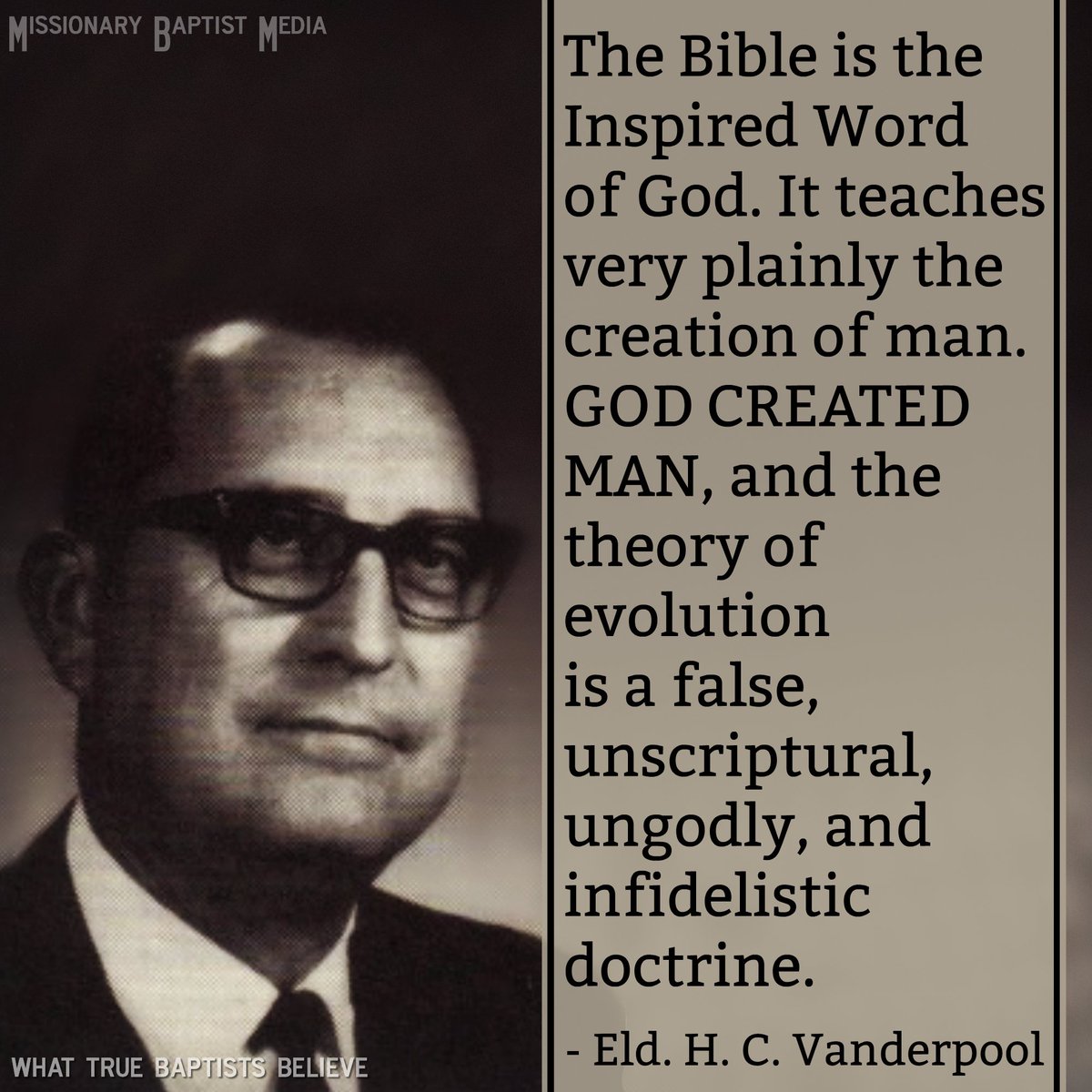 MissBaptMedia's tweet photo. Genesis 1:26-31 - https://t.co/mePrg5tRpZ

#MissionaryBaptistMedia #EldHCVanderpool #WhatTrueBaptistsBelieve https://t.co/q0Dqqy7Njn