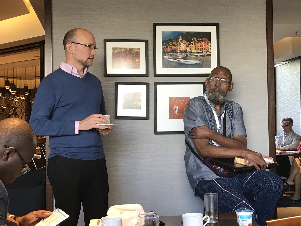 ShibaniGhosh1's tweet image. @viagusta @TuftsNutrition Noel Solomons and PHD candidate Corey O’Hara #FNB editorial meeting #livelydiscussions