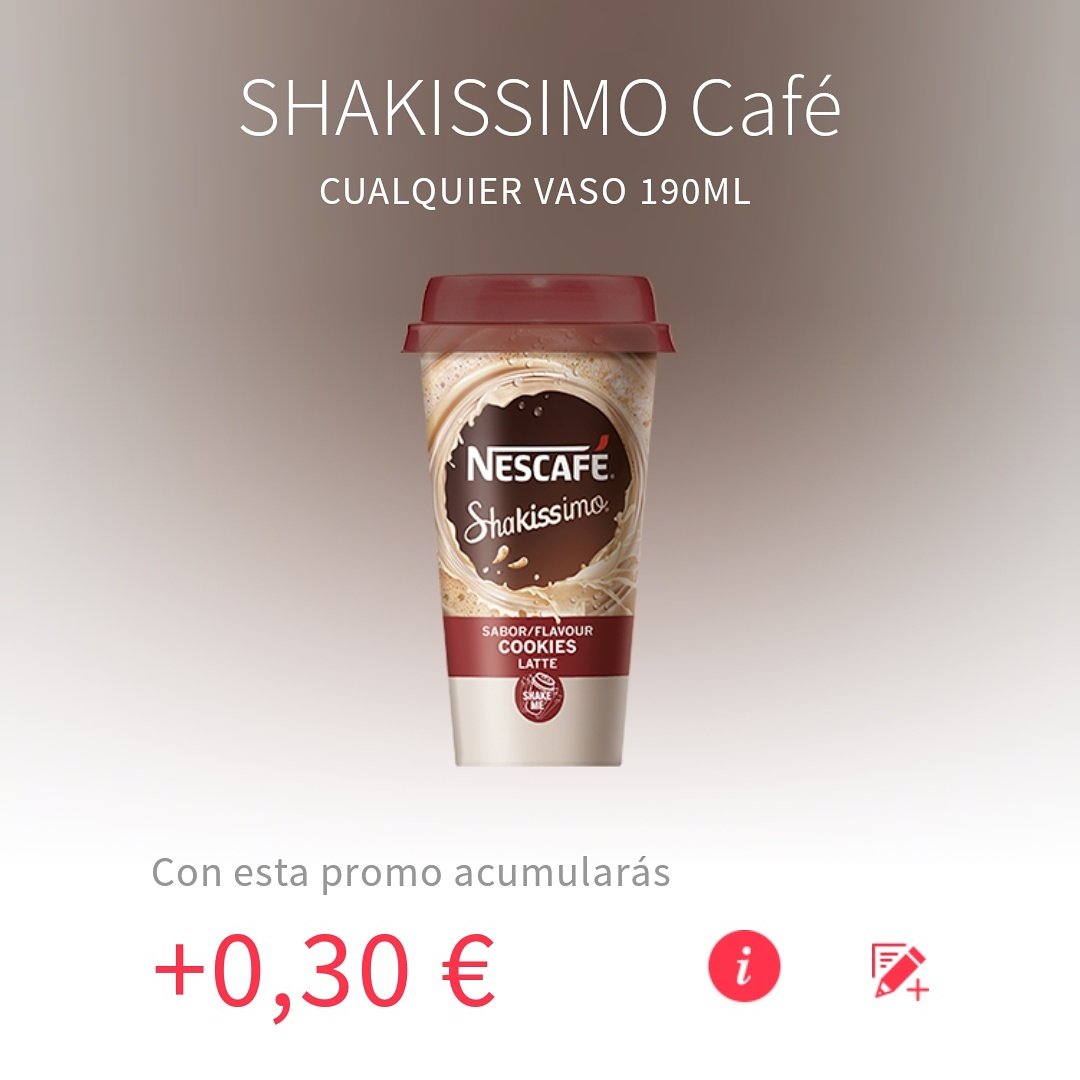 tupagaextra's tweet photo. Otra de mis promos favoritas de Gelt 😍😍
.
. ⏩€⏩ Sigue mi enlace en la biografía ⏪⏪
.
#geltapp #gelt #shakissimo #nescafe #cafefrio https://t.co/e7OzE1FxYE