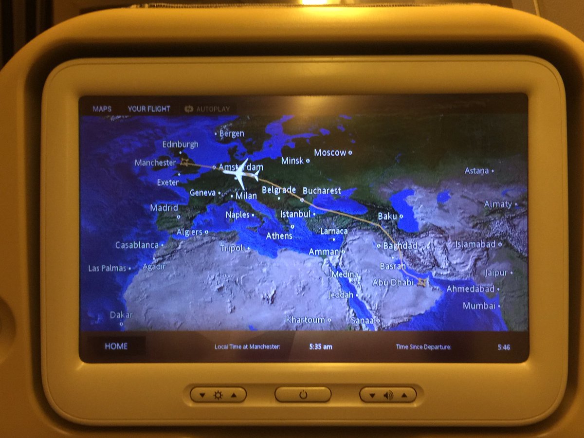 ItsTommieWatts's tweet photo. Ok, I take it all back. #JetLagg is a “thing” 🛫🛬🤦🏼♀️ However, extremely pleasant and cozy flights! Thks @EtihadAirways 🥂💺 PER - AUH - MAN 💨 https://t.co/A4M0Q6BWHG