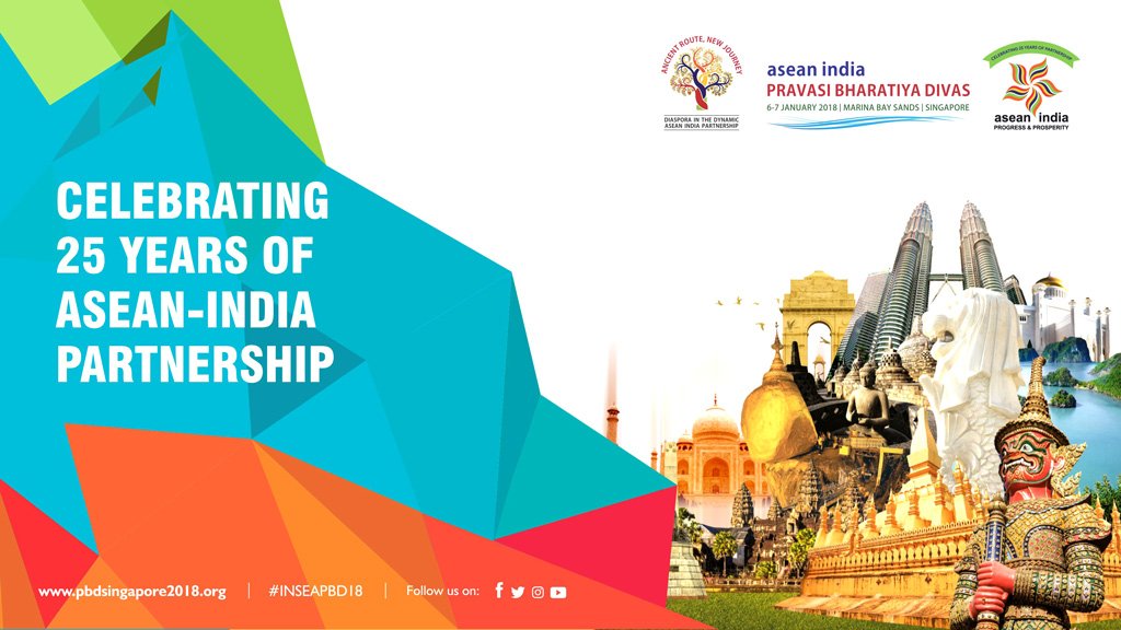 HCI_Singapore's tweet photo. 25 yrs of #IndiaASEAN Partnership is a momentus milestone that calls for a huge celebration.Come &amp; be a part of a historic event #INSEAPBD18 https://t.co/MCwEmybOCs