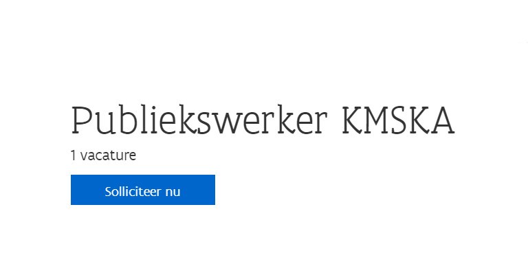 Gezocht: publiekswerker! Solliciteren kan tot en met 12/11. Meer info: goo.gl/hJFND2 #vacature