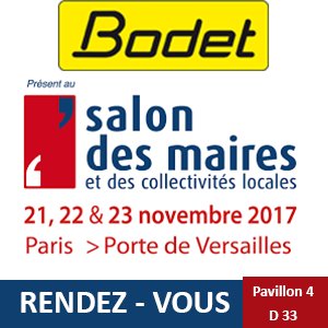 bodet's tweet photo. [#Bodet_Time] sera présent @salondesmaires les 21, 22 et 23 novembre 2017 à la Porte de Versailles à Paris. #salon https://t.co/ZTMA9usRga https://t.co/w061VOaE2G