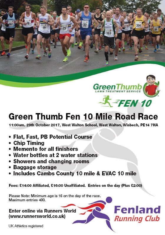 Just an update we are nearly at capacity! So Please note there will be NO race entries on race day. So get booked in soon. Thanks