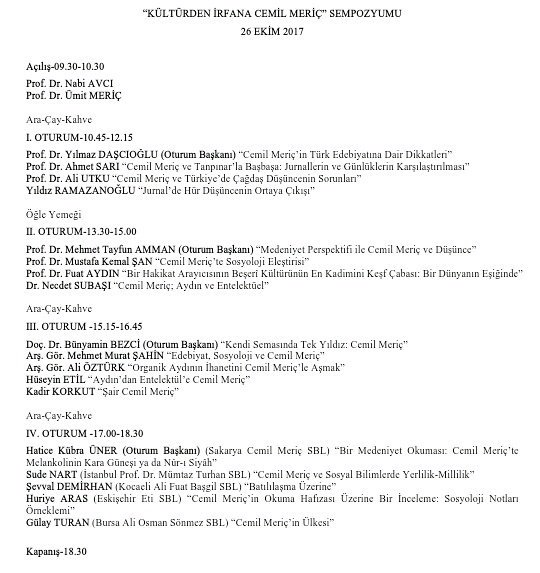 CemilMeriçSempozyumu (@cmlsempozyum) on Twitter photo 