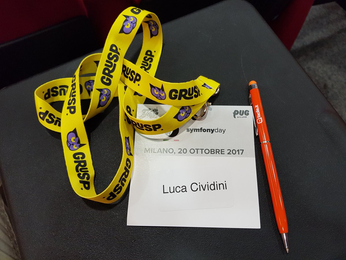 lucacividini's tweet image. Arrivato al #symfonydayit  #grusp @SymfonyDayIt