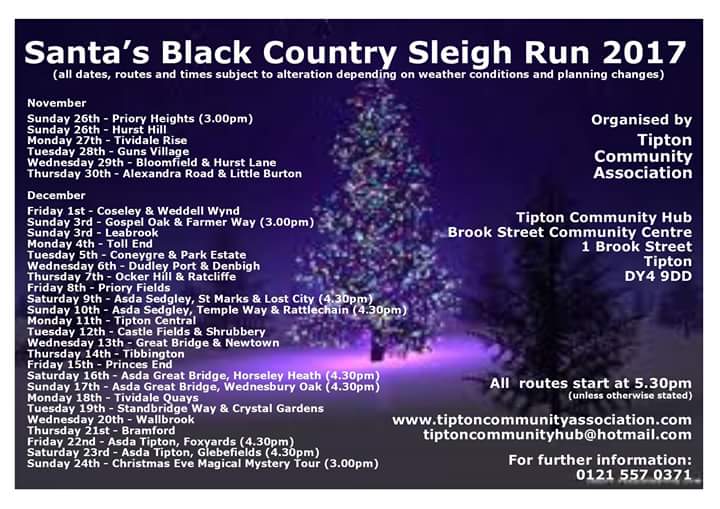 TiptonCommunity's tweet photo. Hope you are on your best behaviour because Santa and his elves are getting ready for this year's Sleigh Tour around Tipton😁 https://t.co/a0avY12eof