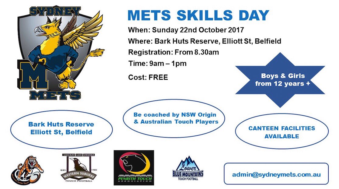 PenrithTouch's tweet photo. Don't miss out on the METS skill day! We'll be there! Will you? https://t.co/aC9NonNHdi