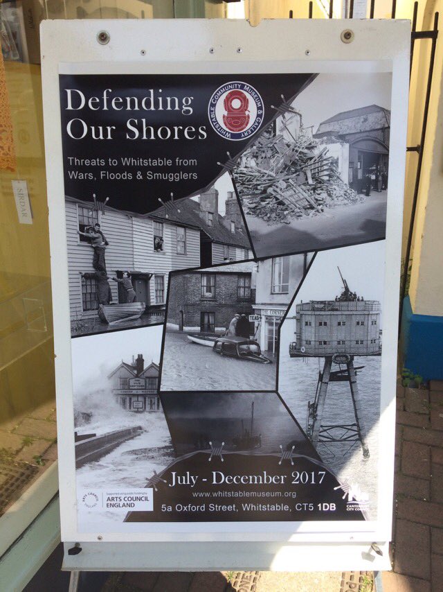 WhitsMuseum's tweet photo. 'Defending Our Shores' exhibition explores threats to Whitstable from Wars, Floods and Smugglers. Maps, pirates and high-waters included! https://t.co/hZdduwCuYK