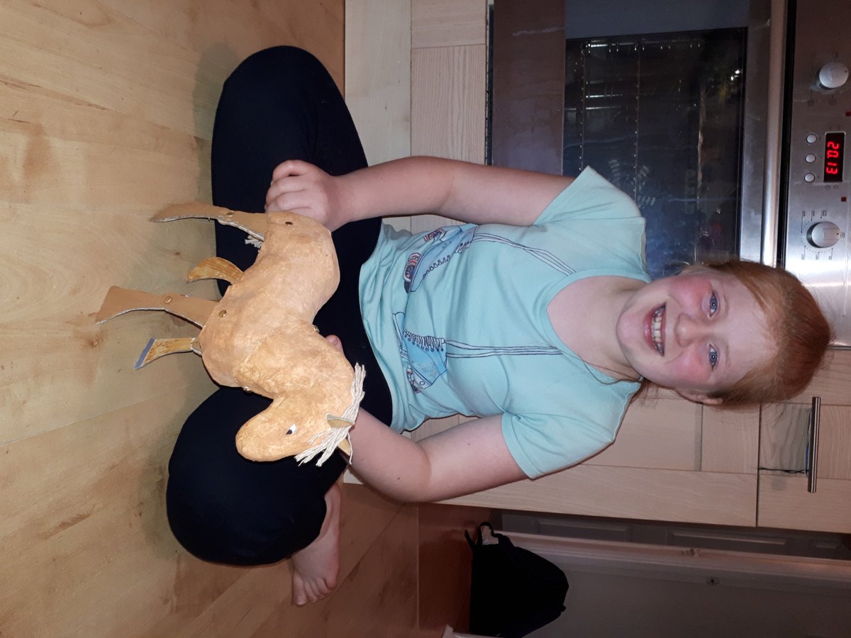 RLat001's tweet photo. @bentleystpauls #mylearning Modeled a puppet of Joey after reading &amp; seeing war horse. Learning about WW1. https://t.co/CQ7hemTK5m