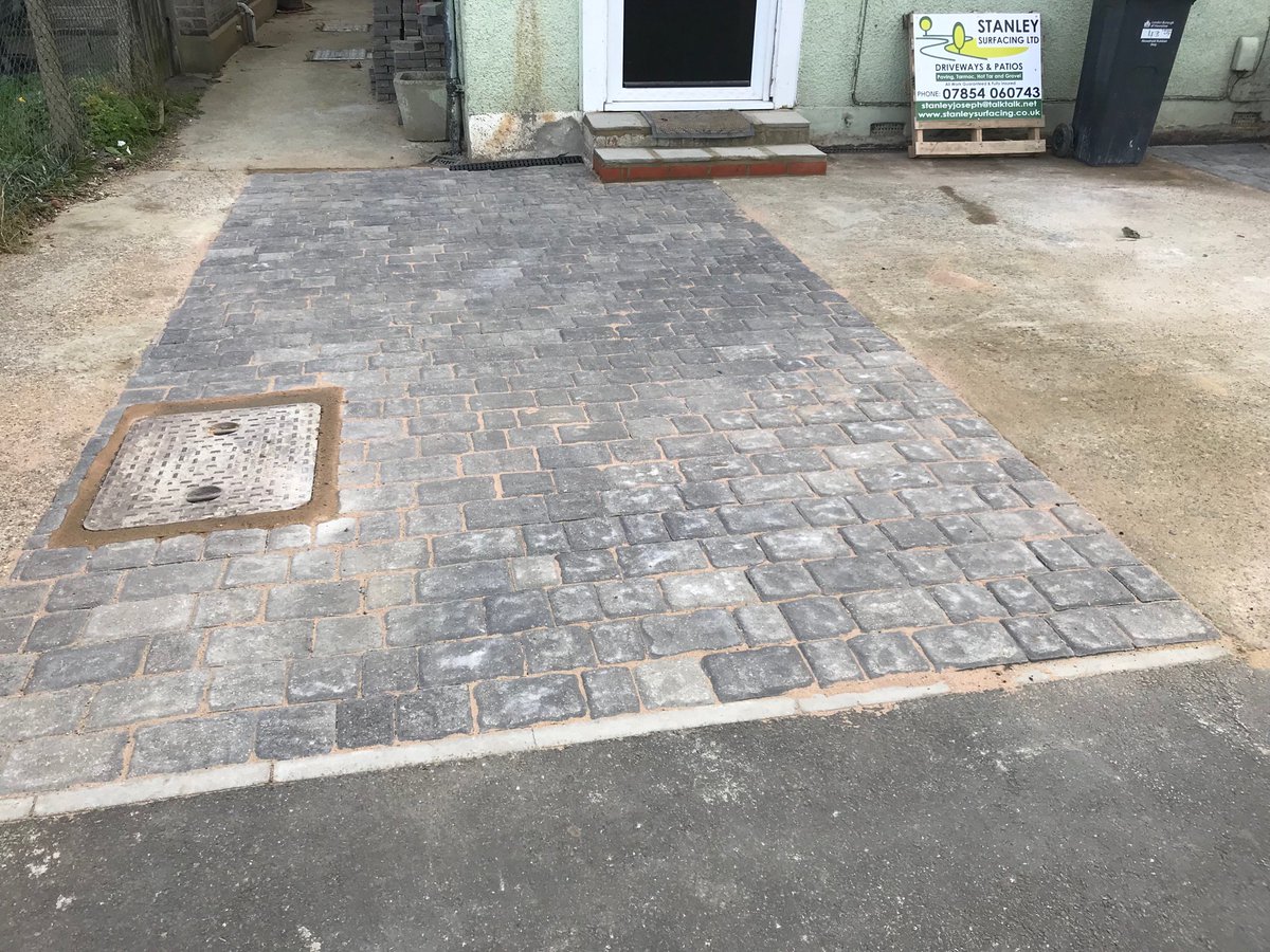 SSurfacing's tweet image. Block paving driveway complete.