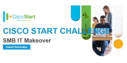 Win a free IT makeover - Cisco Start Challenge
Up to S$40,000 worth of products
Nominations close 27 Oct 2017
bit.ly/2xbRZwp