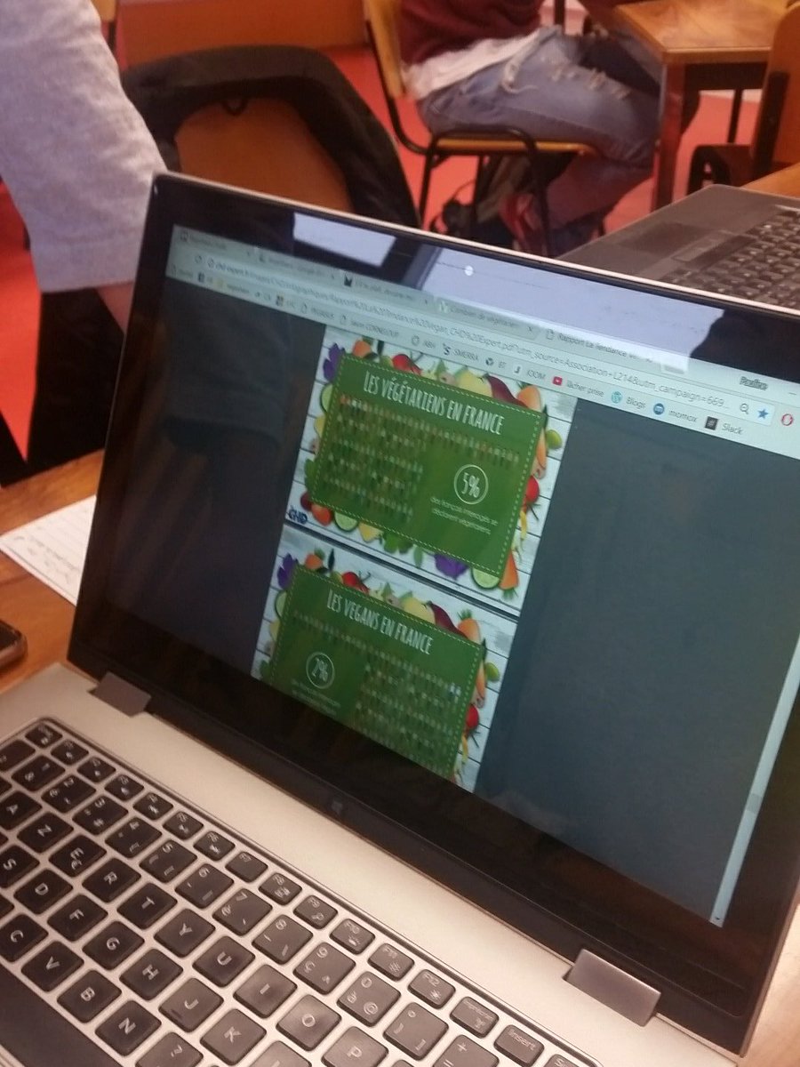 Le projet avance, préparation en vue d'un pitch de 5min! #work #digisuplelab #digisupecole #vegan #Vegetarian