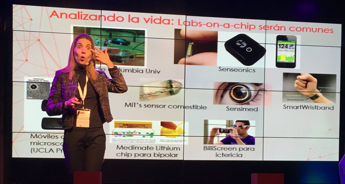 Contraejemplo's tweet photo. @NuriaOliver anuncia la llegada de laboratorio en un chip #chiplab para analizar la vida. #SaludOnMe https://t.co/YyTnIaV0sp
