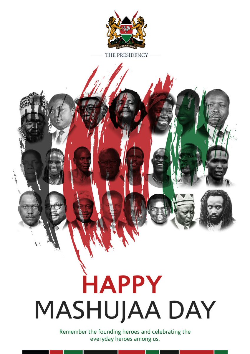 WilliamsRuto's tweet image. Happy Mashujaa Day.