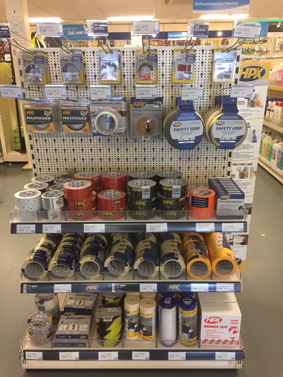 Nieuw in ons assortiment: HPX professionele tapes. Zo biedt VCU u ook hierin een breed aanbod!