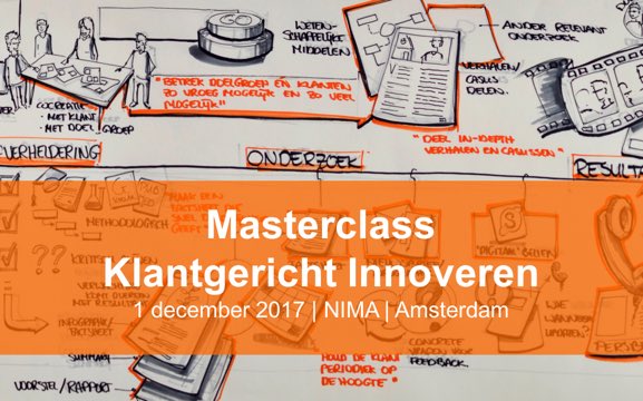 De #klant betrekken bij het ontwikkelen van een product of dienst? Volg 1 december onze masterclass. bit.ly/2hOqxiA <a href="/NIMAtweets/">NIMA</a>