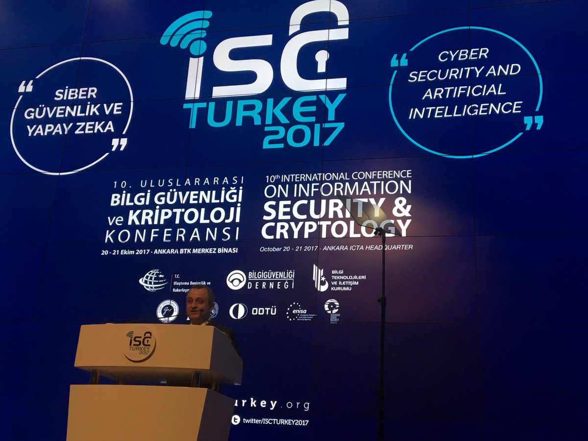 .<a href="/Gazi_Universite/">Gazi Üniversitesi</a>'mizin de düzenleyicisi olduğu 10.Bilgi Güvenliği&amp;Kriptoloji Konf.  @ISCTURKEY2017 <a href="/BTKgovtr/">BTK</a>'da başladı.
<a href="/TC_Basbakan/">TC Başbakanlık</a>