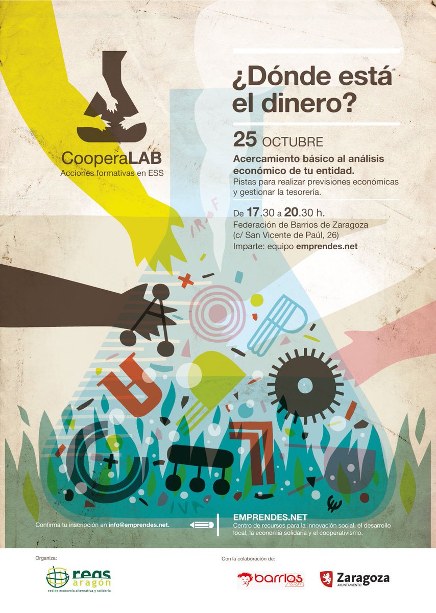 emprendes_net's tweet photo. La semana que viene tenemos nueva sesión de #cooperaLAB en la que daremos respuesta a la pregunta ¿Dónde está el dinero? https://t.co/9a5PEQqgAn