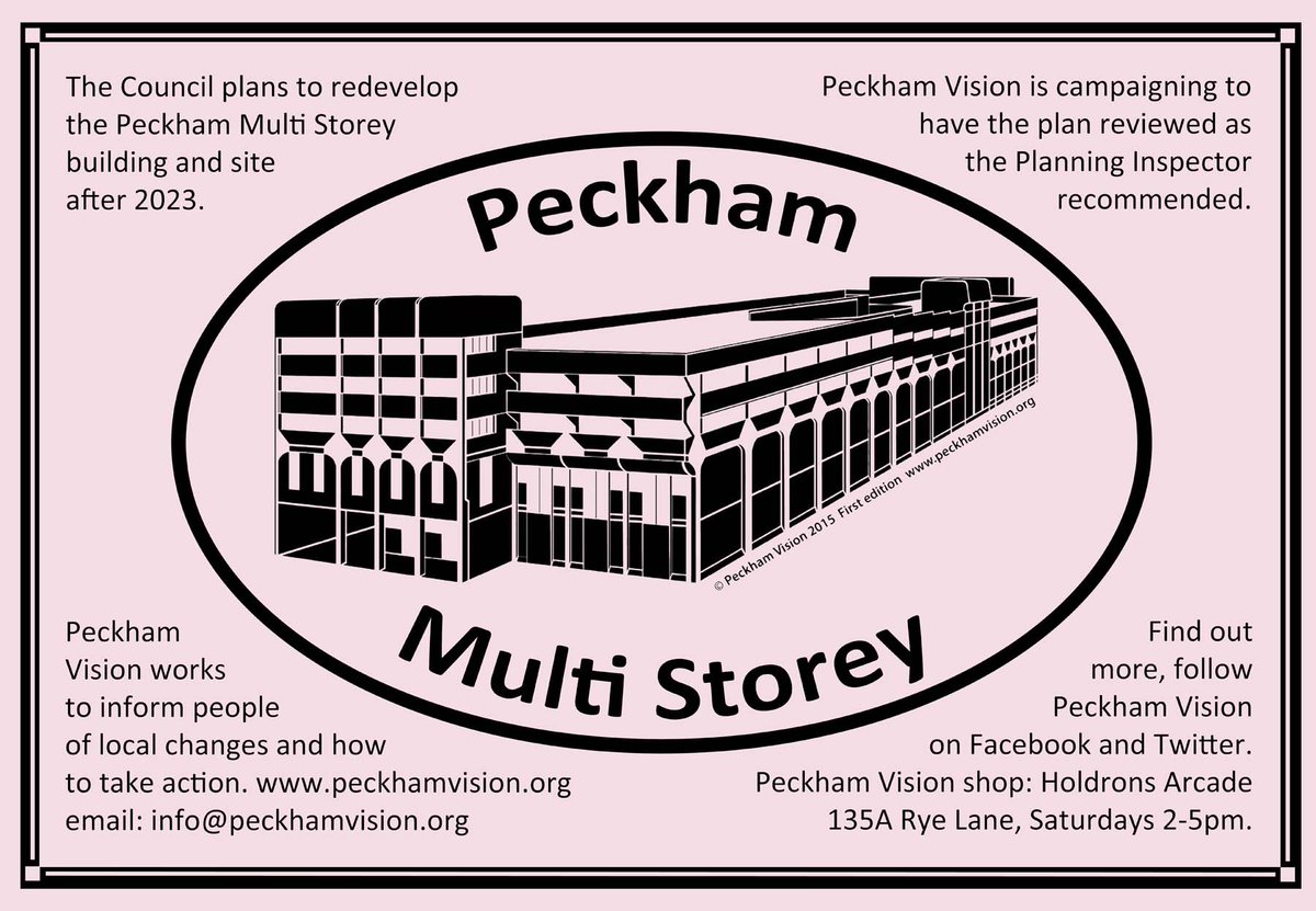 Peckham Vision (@peckhamvision) on Twitter photo Great news! But odd no ref to @peckhamvision work since 2012 on future of #Peckham Multi Storey in <a href="/lb_southwark/">Southwark Council</a> PR? peckhamvision.org/wiki/Multi-Sto… Great news! But odd no ref to @peckhamvision work since 2012 on future of #Peckham Multi Storey in <a href="/lb_southwark/">Southwark Council</a> PR? peckhamvision.org/wiki/Multi-Sto…