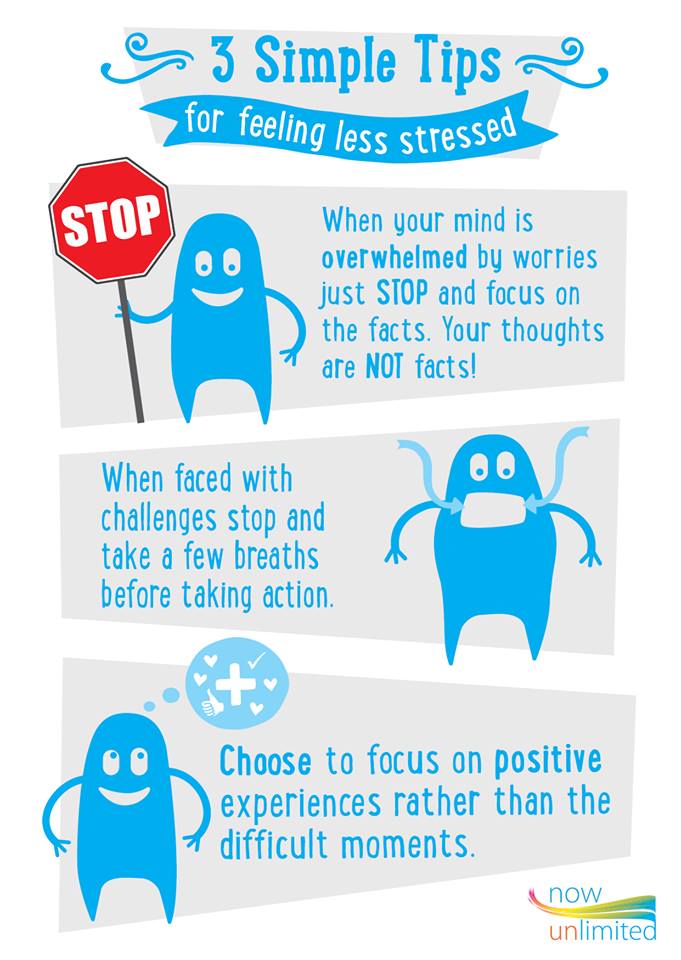 NowUnLtd's tweet photo. Pls RT here's our very own #Wellbeanie with 3  simple tips for dealing with stress! #mindfulness #stress https://t.co/N4vsQWTZ5f