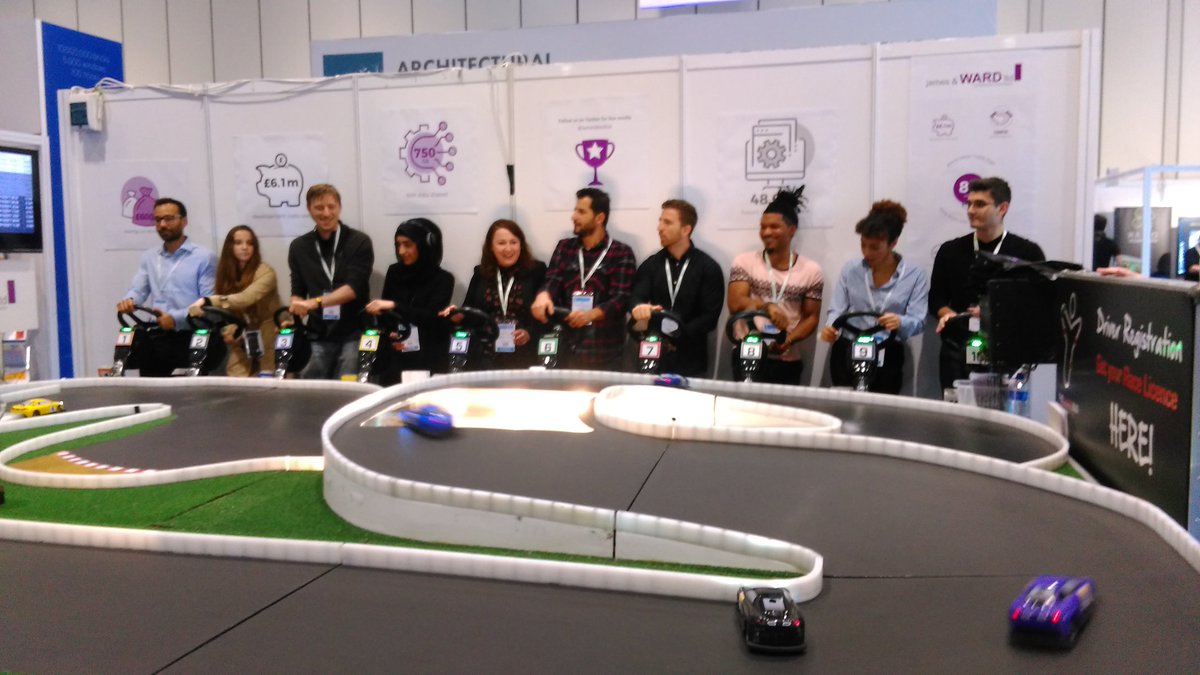JamesWardLtd's tweet photo. Thanks for having us @DigiConWeek! Big thanks to @TheRacingBug and everyone who came to visit us. #BIMCarRacing was a huge success! #DCW2017 https://t.co/SGzKq9yt6L
