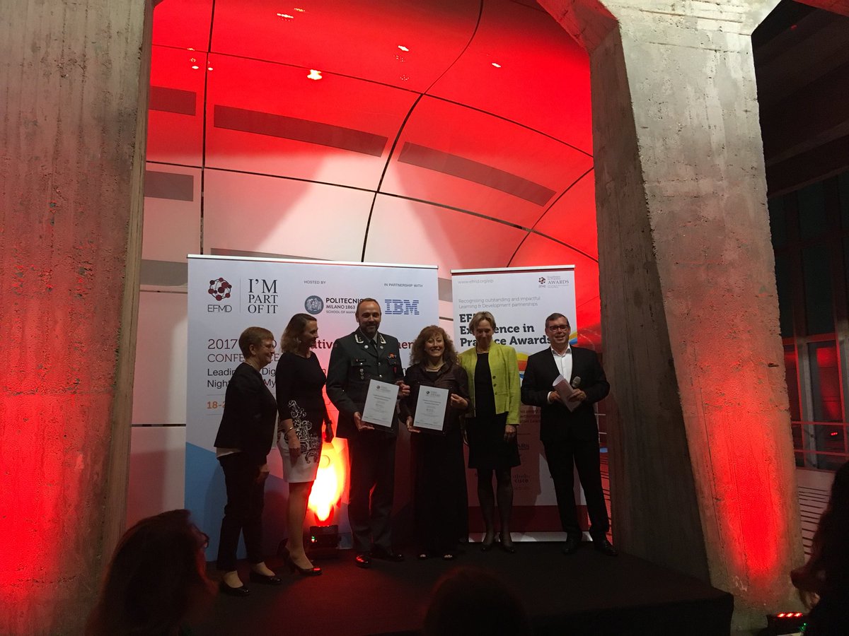 DeptCCLbi's tweet photo. Thank you EFMD for the Silver award BI’s masters in cultural understanding and security management @BI_BizReview https://t.co/vttbSXHhZA