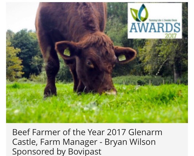 2 Awards in one night for Bryan Wilson, Estate Manager <a href="/GlenarmCastle/">Glenarm Castle</a> Beef Innovator <a href="/FarmingAwards/">British Farming Awards</a> &amp; Beef Farmer of The Year <a href="/FarmingLifeNI/">Farming Life</a>