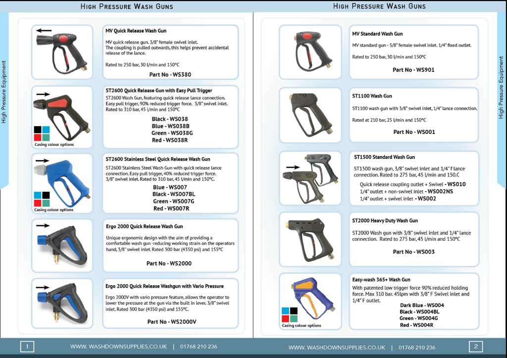 Our new Product catalogue has now been released! It includes a large range of hygienic cleaning equipment. Please contact us for your copy.