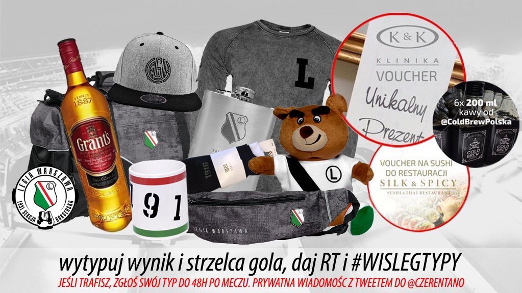 klinikandk's tweet photo. Legijny Typer 🇭🇺 proste kroki;
-podajcie wynik meczu
-strzelca JEDNEJ z bramek
-koniecznie RT
-hasztag #WISLEGTYPY
#LegioMusisz -3 pkt 🇭🇺 https://t.co/jmnb4Rhkr4