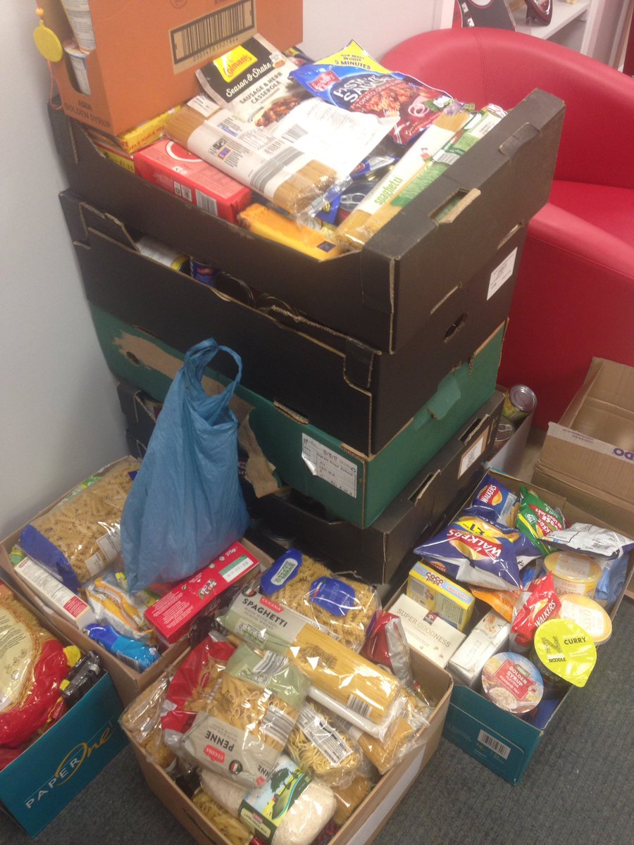 BIG thanks to all the children & parents @IngramRoad for their very generous harvest collection for Holbeck Foodbank!