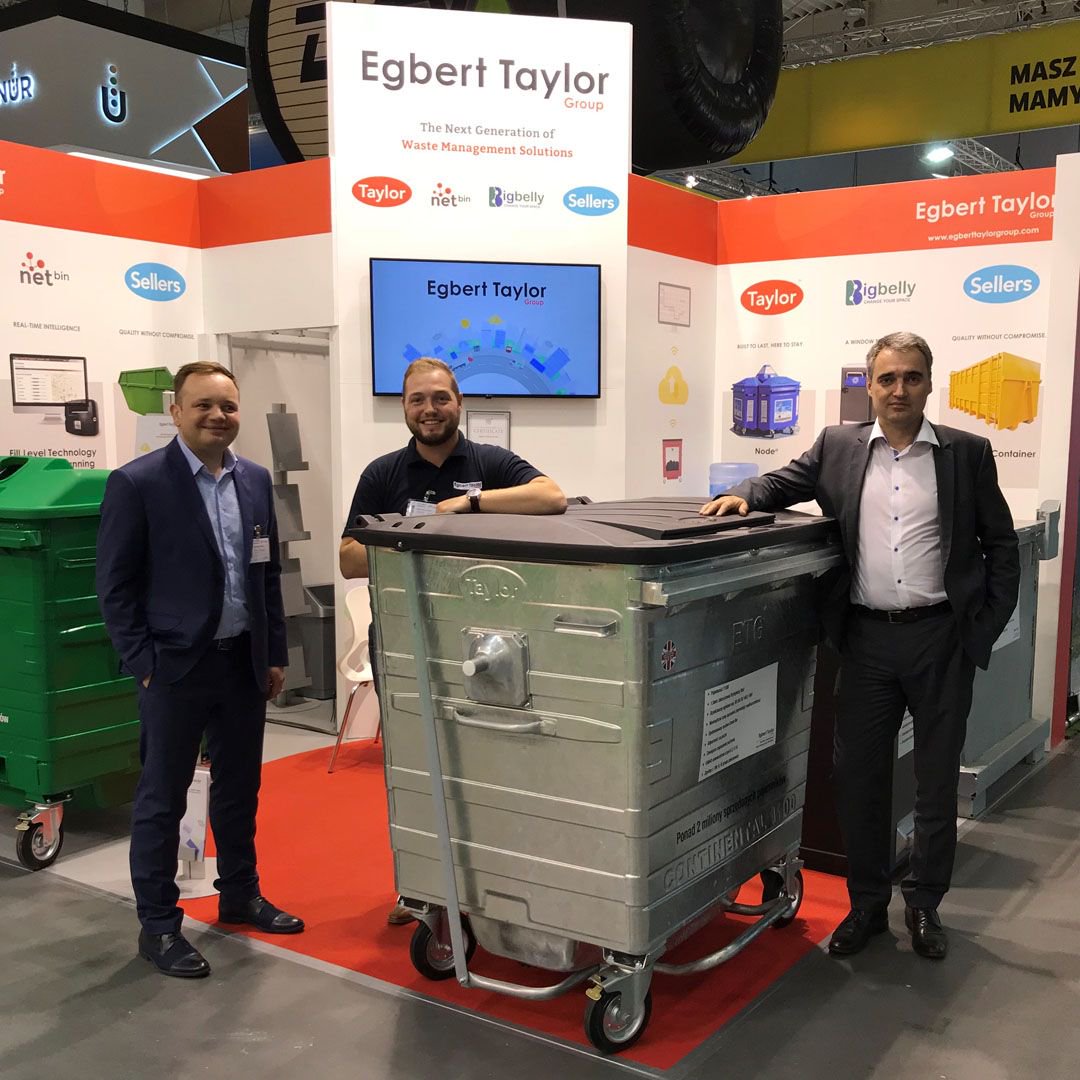 ETGUK's tweet photo. We have had a fantastic time at #PolEcoSystem #Poland showcasing our EN840 compliant, European ready four wheeled metal waste containers. https://t.co/ldviCab4Xl