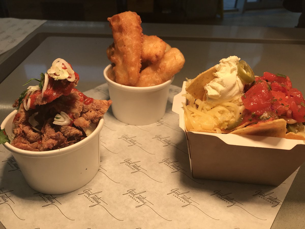NDVCafe's tweet photo. Our sides for BurgerDay today! #halloumichips #chickenskins #nachos come in from 12pm-2pm to grab them from £3 #cheflife @TheGoodEatingCo https://t.co/zF3rUta2As