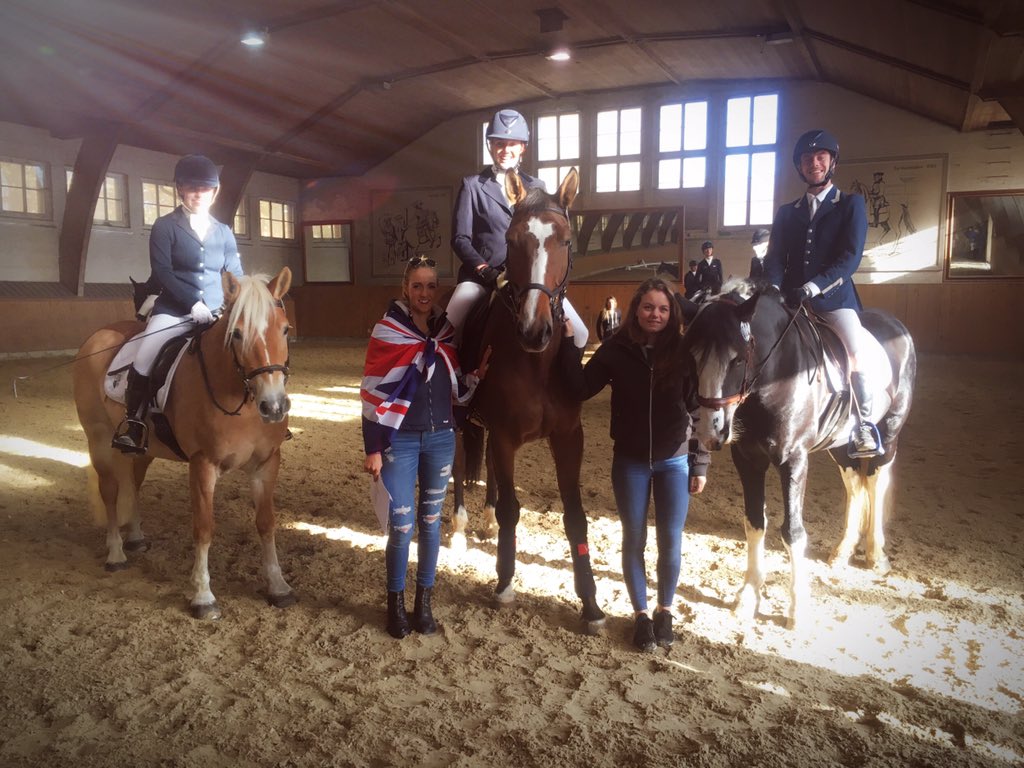 Great team test to kick off the action for GB in Switzerland! 🇬🇧🌟 #teamgb #studentriding #dressage