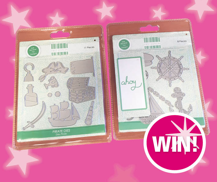 #FRIDAYFREEBIE! RT &amp; follow <a href="/Quickcards/">Quickcards</a> for your chance to win these First Edition #pirate dies! UK only, ends Tuesday 24 October!