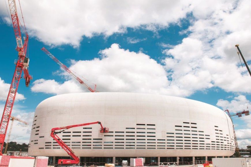 BxMetro's tweet photo. #culture | A 3 mois de son ouverture, découvrez les courbes du #BordeauxMetropoleArena #floirac #bordeaux en images https://t.co/92yHQq4r34 https://t.co/jXBNBCTHjC