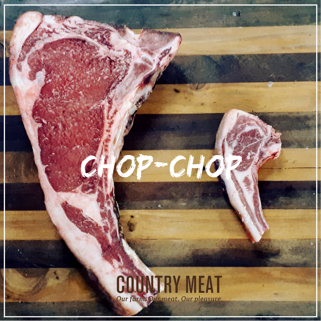 CountryMeatSA's tweet photo. What did the big chop say to the little chop? Don’t be chop – try our dry aged Bull Chops at R149.95 p/kg this weekend or while stocks last! https://t.co/nDqdYoeoeM
