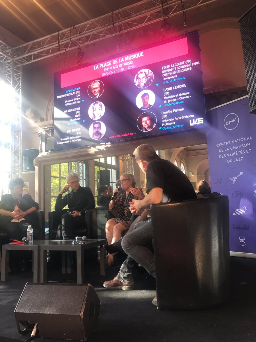 le_CNM's tweet photo. #EdithLecourt on peut utiliser es fréquences pour provoquer des effets particuliers. Le pouvoir du son est extrême. #PlaceDeLaMusique https://t.co/vqwYQZ5BCC