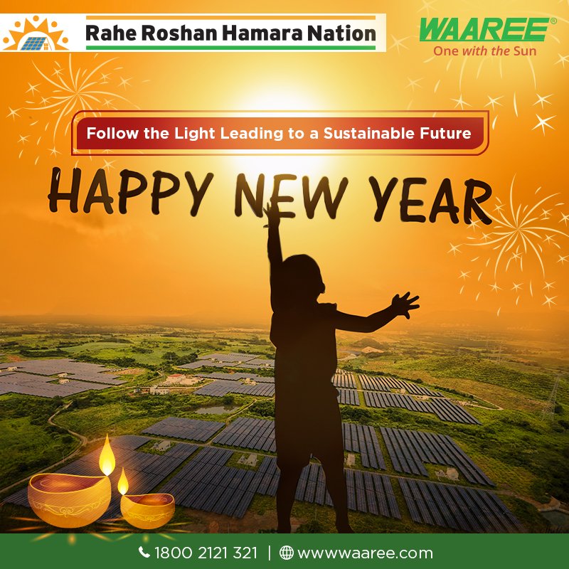 waareegroup's tweet photo. Waaree Energies Wishing you all a Very Happy New Year. #Waareegroup
#makeinindia https://t.co/sCtsv0FtWi
