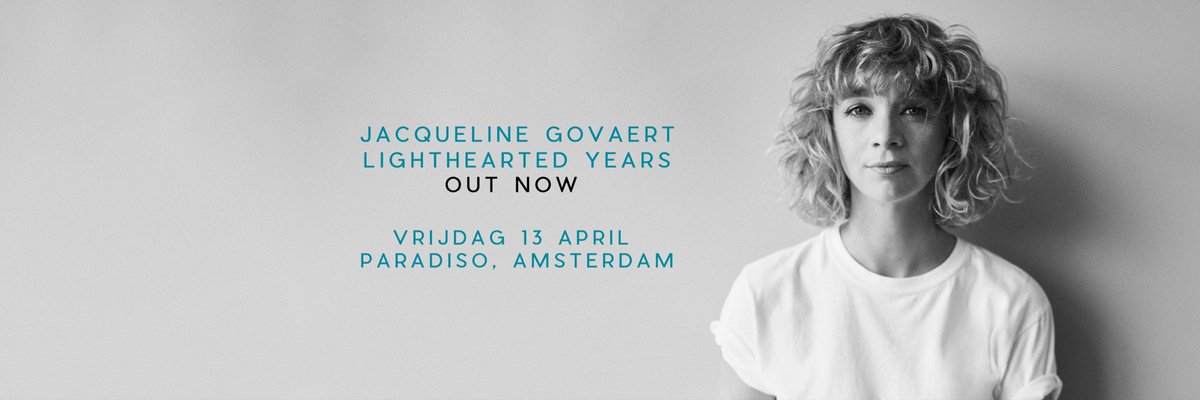 Mijn nieuwe album Lighthearted Years is nu uit! De clubtour is uitverkocht en 13 april vieren we dat in Paradiso! 💕