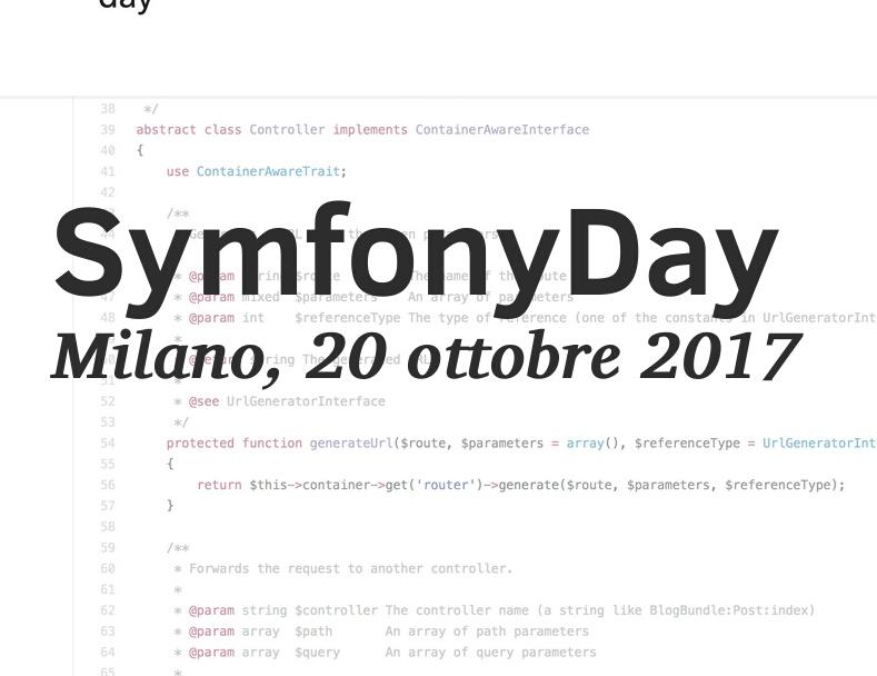 SparkFabrik's tweet image. Oggi siamo presenti al #SymfonyDayIt in attesa della release 4 c&apos;è sempre molto da scoprire!