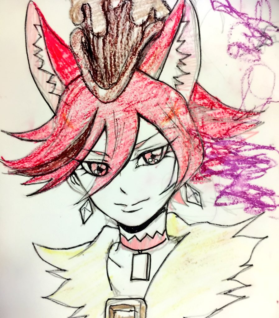 たまにベイビーとお絵描きしたりしてるんです😊🎨
線引いてゾウさんの形作るのだけやとご不満な様だったので描いてあげたりキュアショコラのフィギュア買わされたので100均のクレヨンで描いてあげたりしてます👍
それなりに喜んでくれる様になりましたね😊🤚 