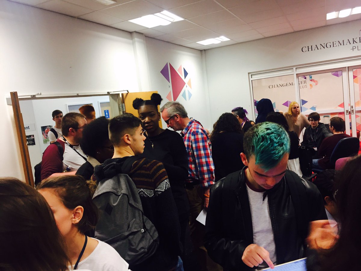 abi_wicks's tweet photo. What a fab way to start a Friday! Our @Changemaker_Hub Cafe is in full swing! It's buzzy in here today #CMWeek17 #UoN #Changemaker https://t.co/0JgaFwzpXC