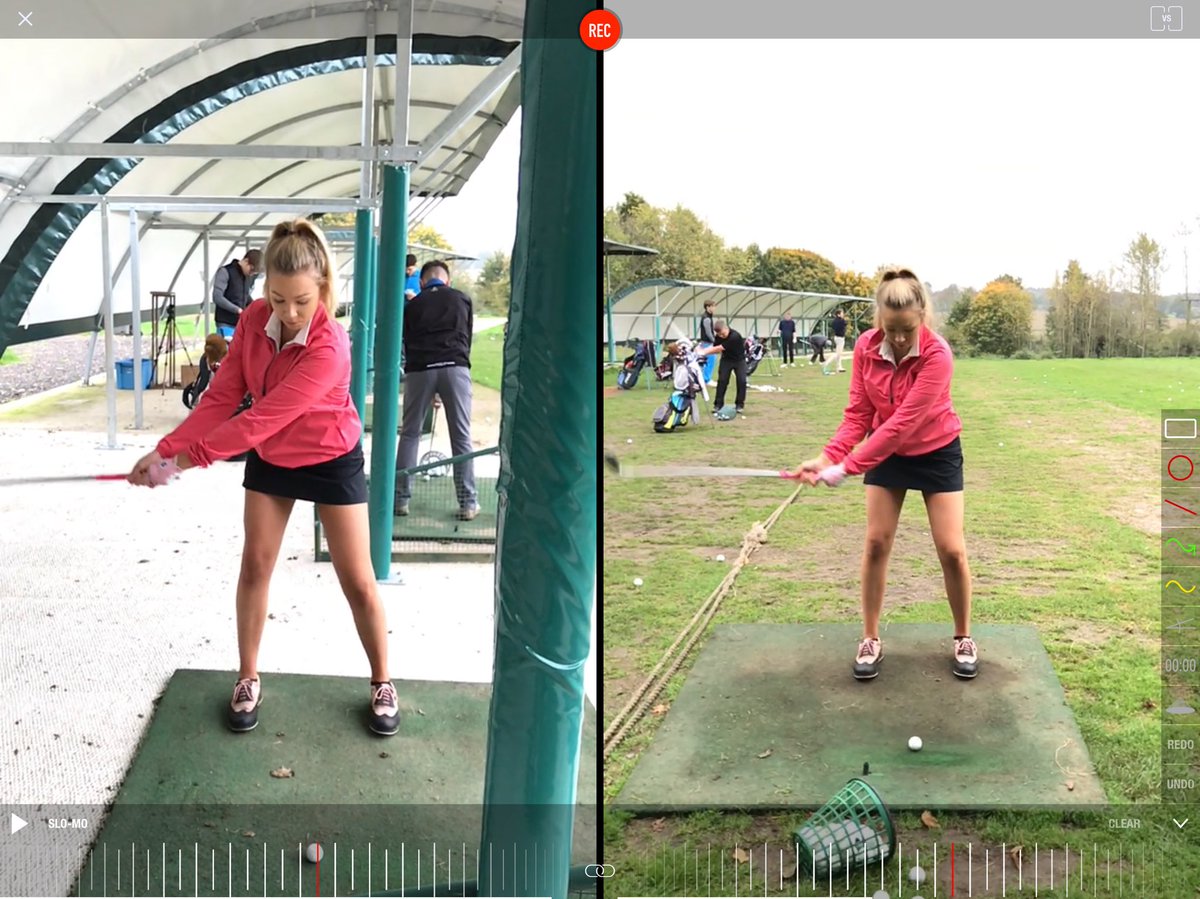 Great day with @Dpugh54 on the range Tuesday. Emily, 1 of many, making some good progress <a href="/TheGolfCollege/">The Golf College</a> #TakeAwayGoals #LeaverSystem