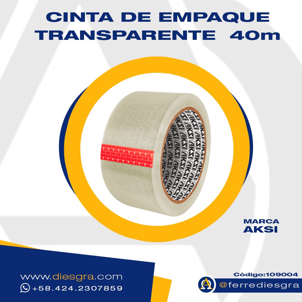 ferrediesgra's tweet photo. CINTA DE EMPAQUE TRANSPARENTE: disponibilidad para despacho inmediato al mayor #diesgra #ferrediesgra #ferreteria #mayordeferreteria #cinta https://t.co/rZjYHHi5WJ