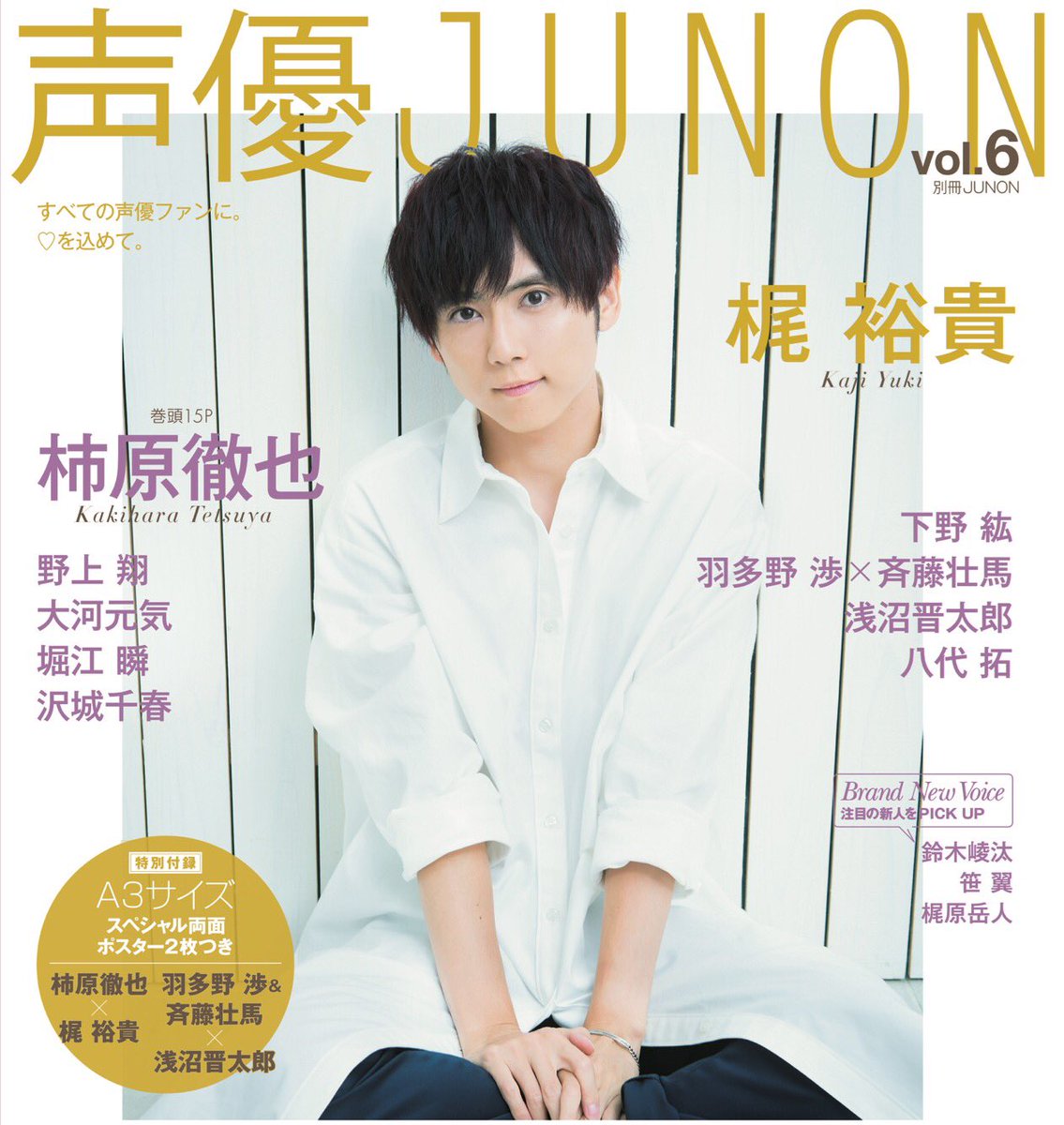Otainf0 در توییتر 雑誌 10 27 声優junon Vol 6 ラインナップ 柿原徹也 梶裕貴 下野紘 羽多野渉 斉藤壮馬 浅沼晋太郎 八代拓 野上翔 大河元気 堀江瞬 沢城千春 ほか 予約 T Co Chtfdlhw1i T Co Vqlwfubm8h