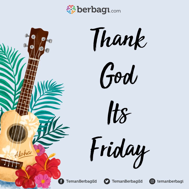 Yeay! Jumat sore memang yang paling ditunggu ya.
Thank God Its Friday!
Siapa yang pulang kantornya teng go? Yuk berbagi, mention kami :)