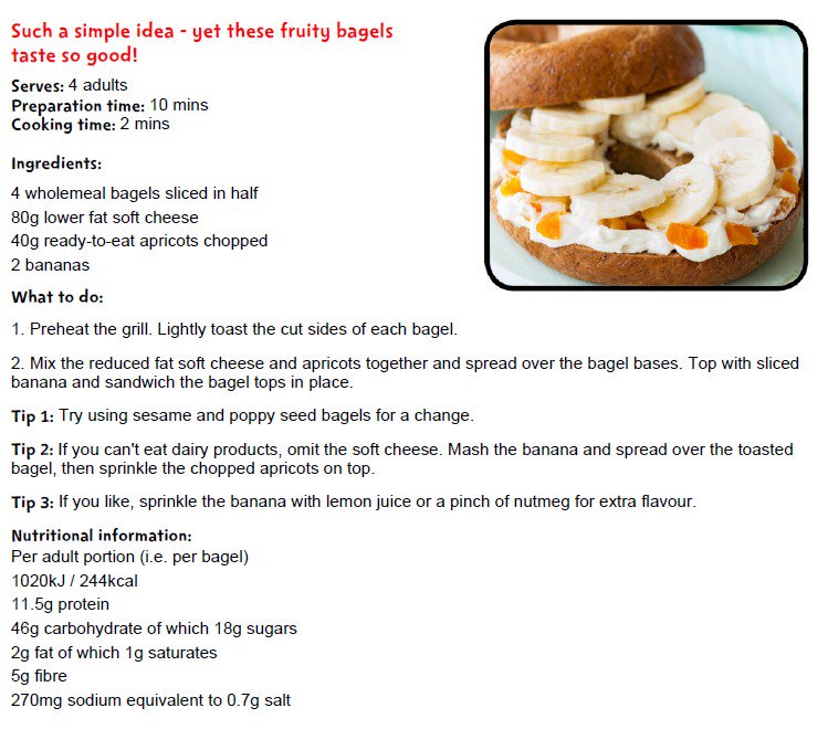 MEND_in_Bucks's tweet photo. When we say bagel, you think salmon and cream cheese right? Check out these yummy banana and apricot bagels for a fun snack! #Feelhealthy https://t.co/uKrYNAWnYZ
