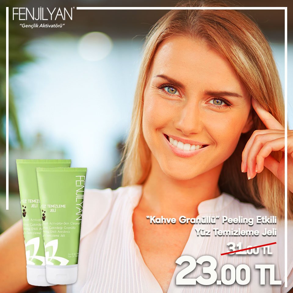 “Kahve Granüllü” Peeling Etkili Yüz Temizleme Jeli sadece 23,00 TL!
ow.ly/zhga30c8W2m
#fenjilyan #youthactivator #dailycare #skincare